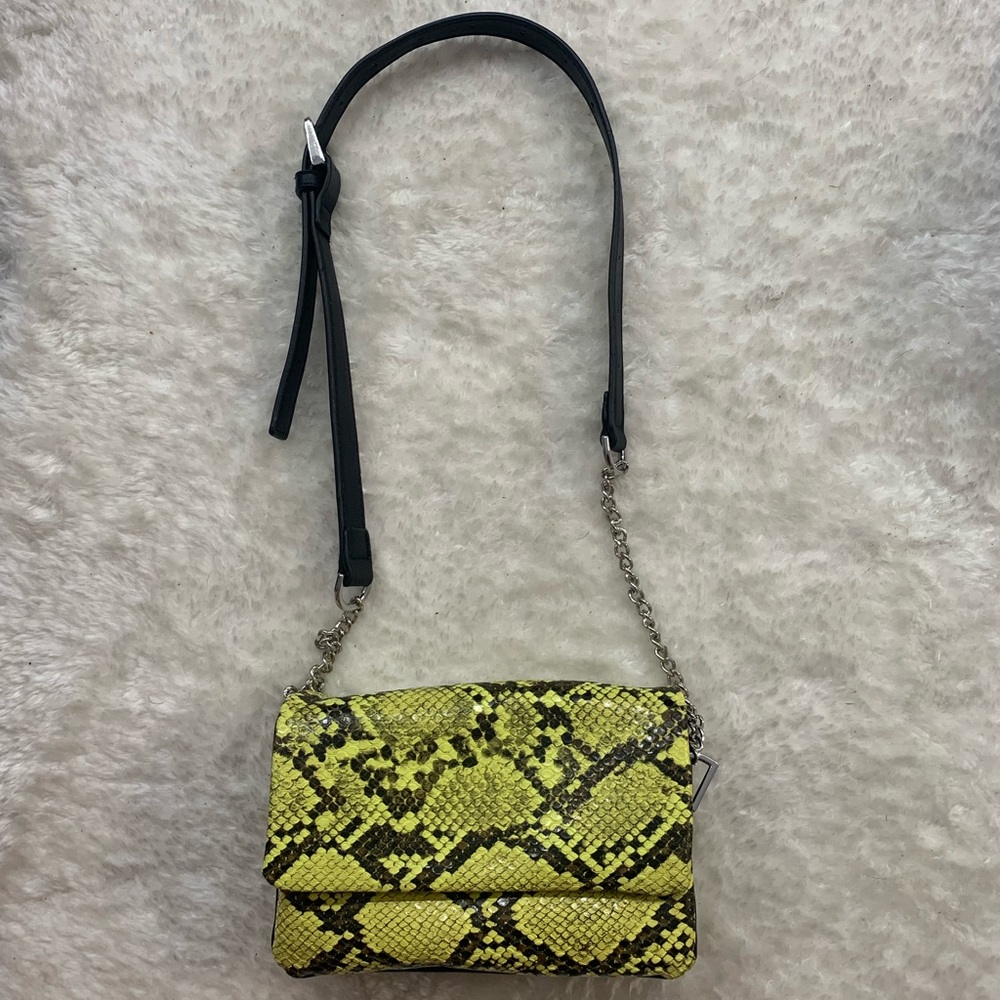 SNAKE PRINT MINI TOP SHOP BAG